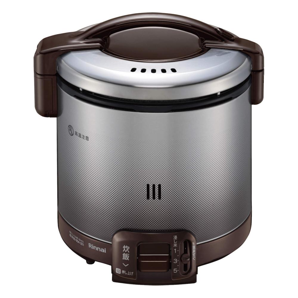 リンナイ　ガス炊飯器５合用　都市ガス１２Ａ１３Ａ用　ダークブラウン　ＲＲ－０５０ＦＳ（Ａ）（ＤＢ）