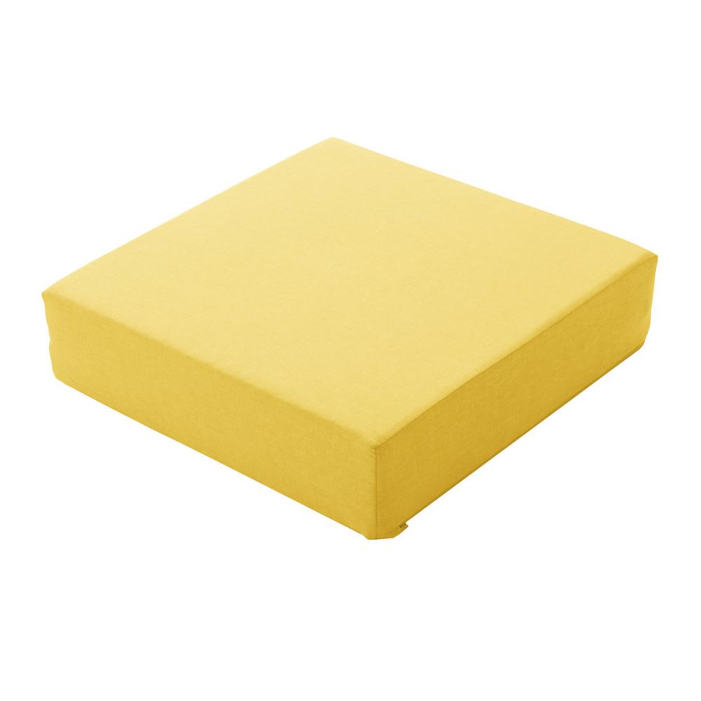 セルタン　ブロックソファ　Ｍ　マスタード　幅６０×奥行６０ｃｍ　Ａ１１１３　Ａ－６３０ＹＥ