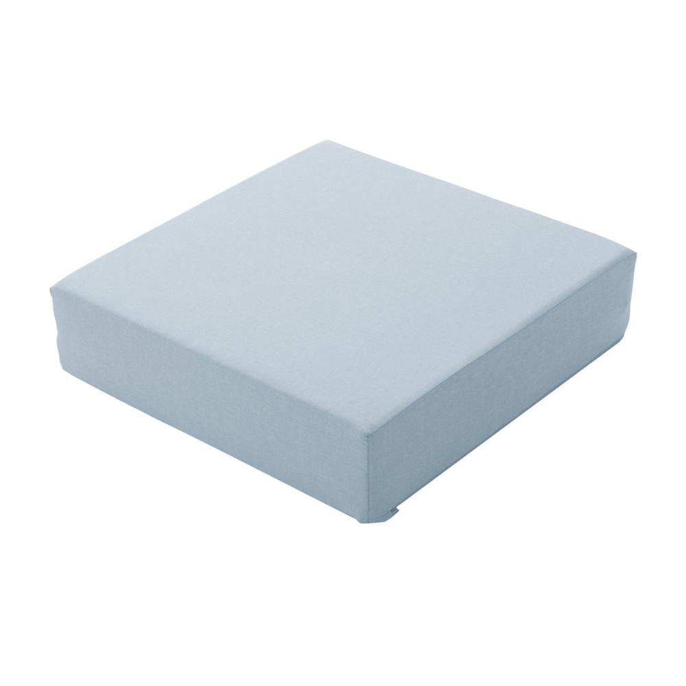 セルタン　ブロックソファ　Ｍ　ライトブルー　　幅６０×奥行６０ｃｍ　Ａ１１１３　Ａ－６０５ＬＢＬ