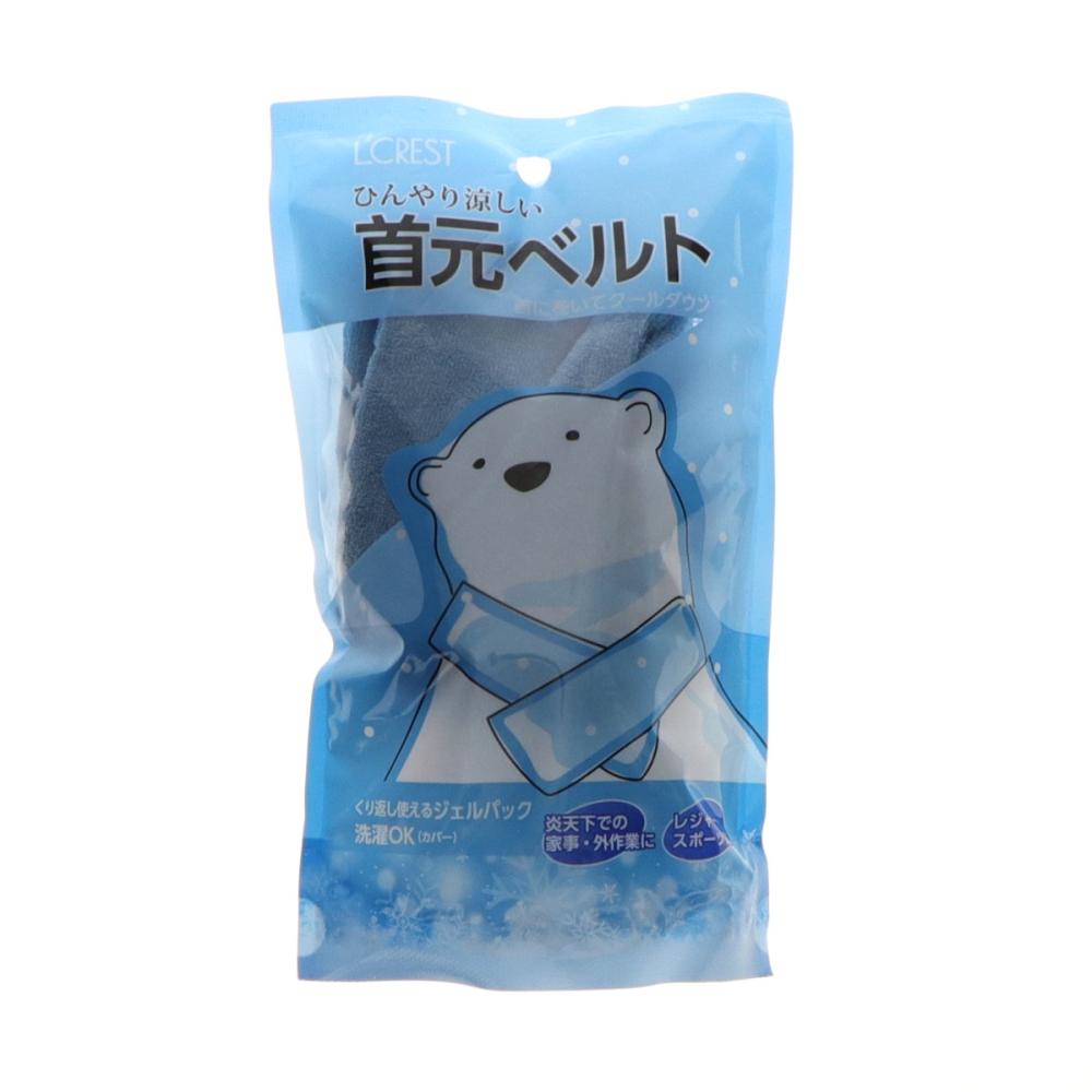 Ｌ’ＣＲＥＳＴ（ルクレスト）　ひんやり首元ベルト　ブルー