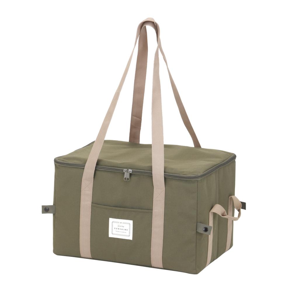 アテーナライフ　ショッピングバッグ　ダブルクール　カーキ