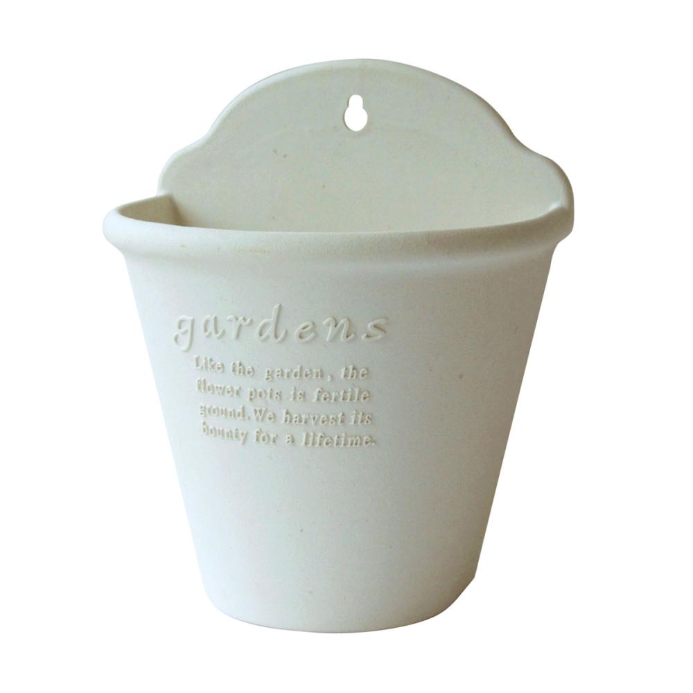 ハンギングエコポット　ホワイト　２１０型