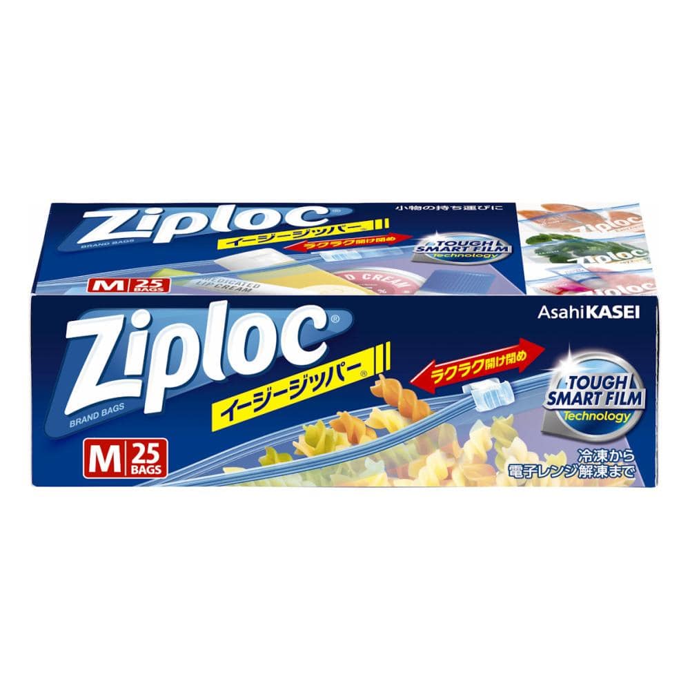 旭化成　ジップロック　イージージッパー　Ｍ　２５枚