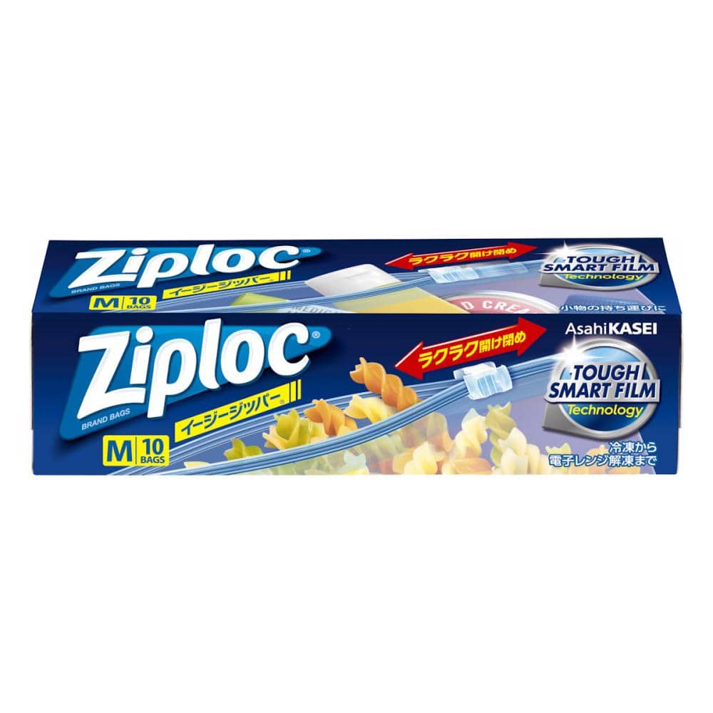 旭化成　ジップロック　イージージッパー　Ｍ　１０枚