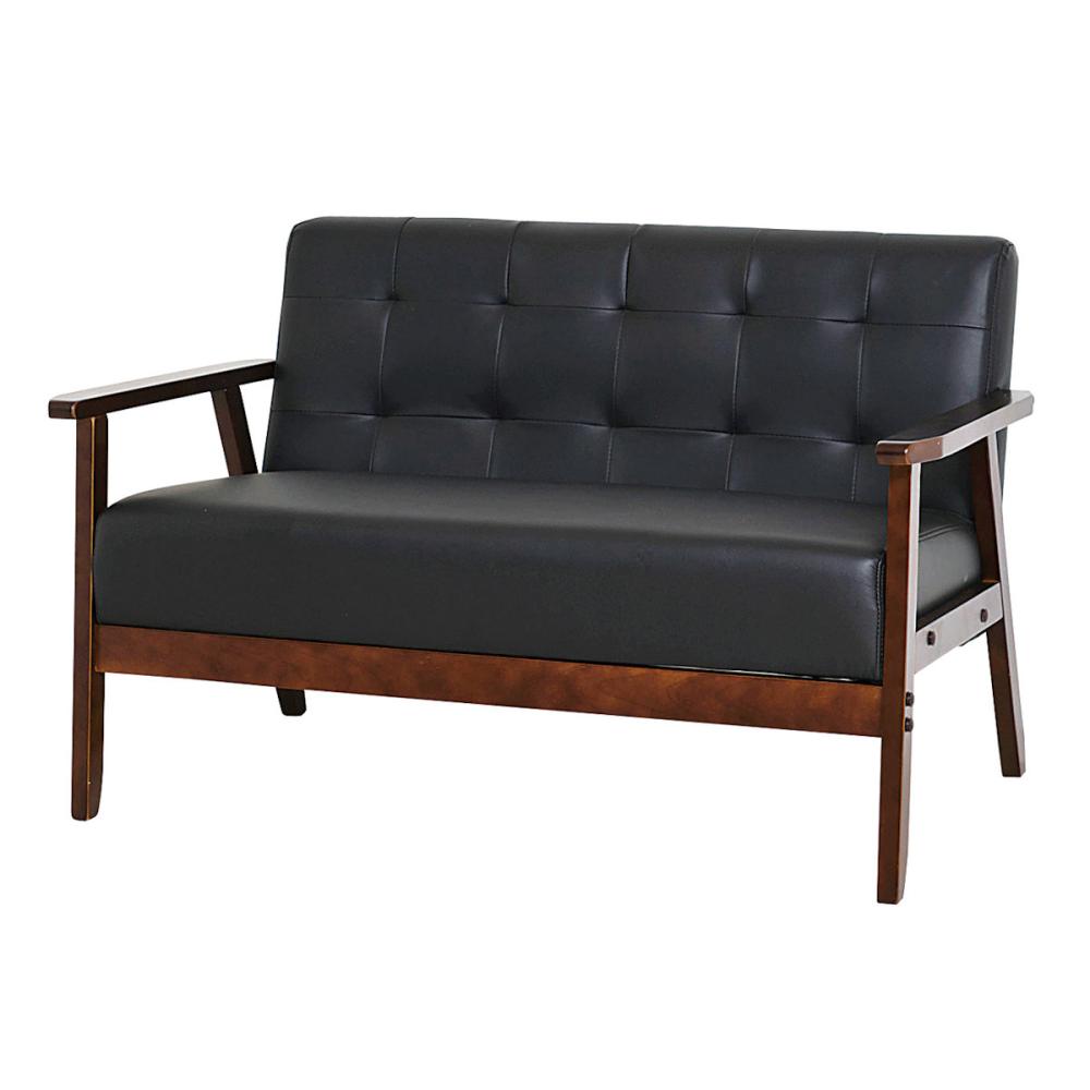 クロシオ　ソファ　オスロ　２人掛け　ブラック　１９３４９