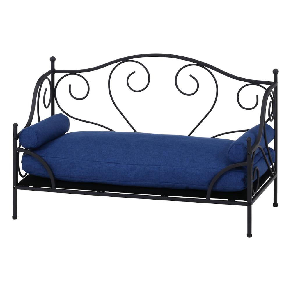 ペットデイベッド　ブルー／ブラック