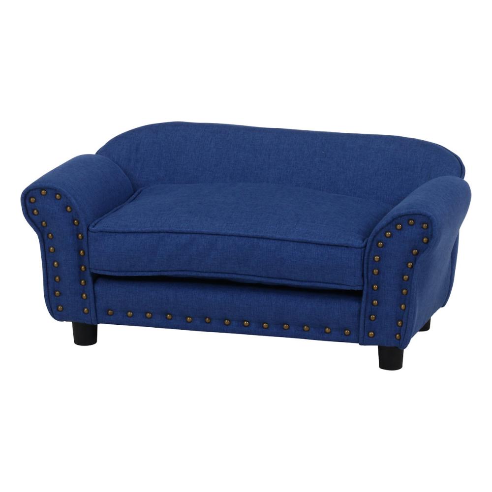 ペットソファ（チェスターフィールド風）　ブルー