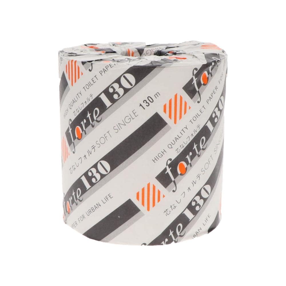 太洋紙業　業務用トイレットペーパー　芯なし１３０ｍ　個包装フォルテ