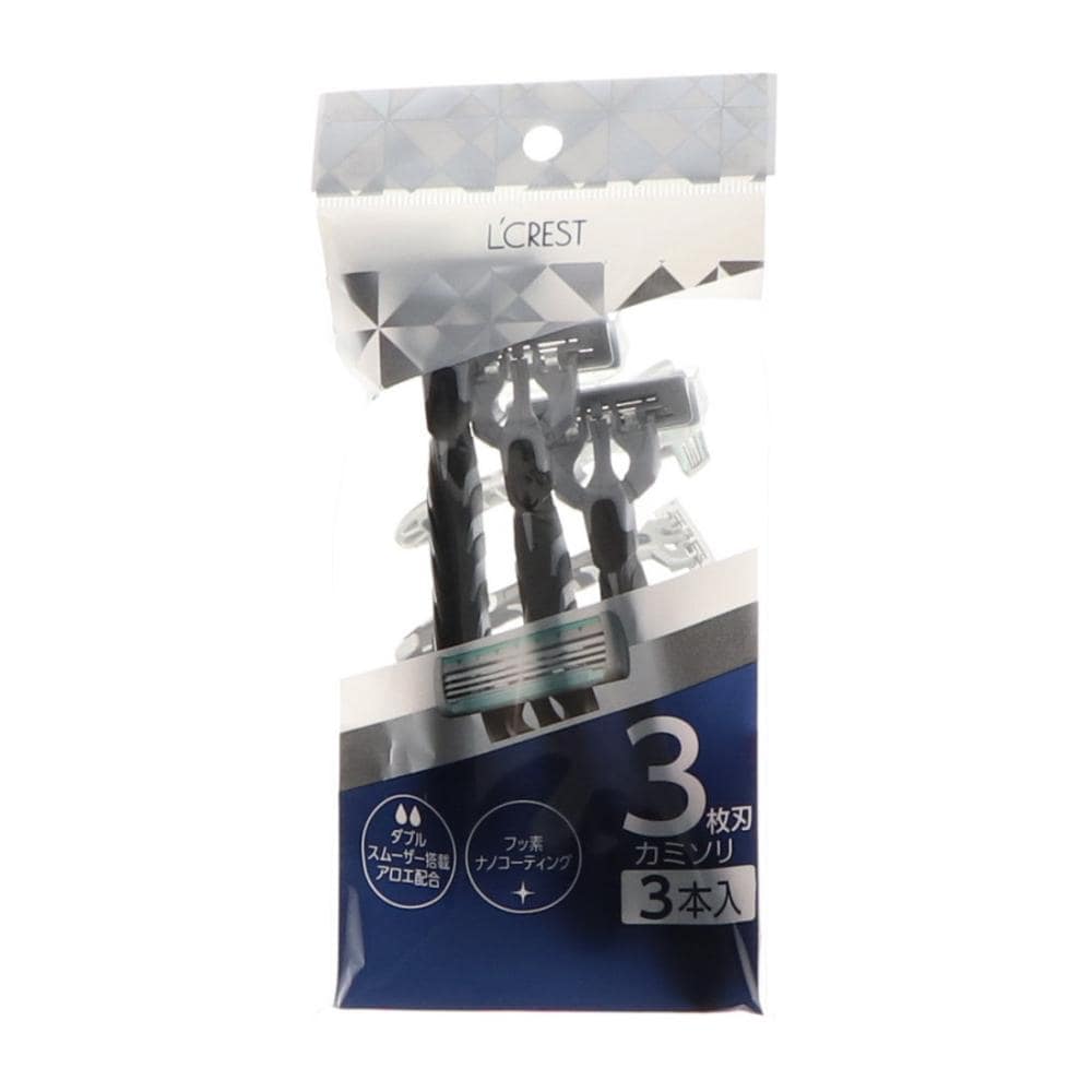 Ｌ’ＣＲＥＳＴ　カミソリ　３枚刃　３本入り
