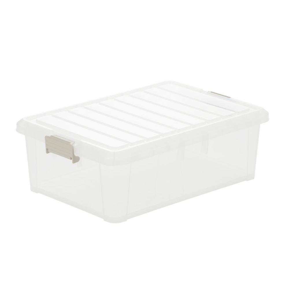 積み重ねできる丈夫な収納ボックス　奥行５５ｃｍ　浅型