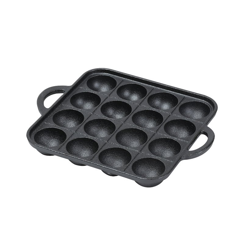 パール金属　スプラウト　鉄鋳物製たこ焼きプレート　１６穴