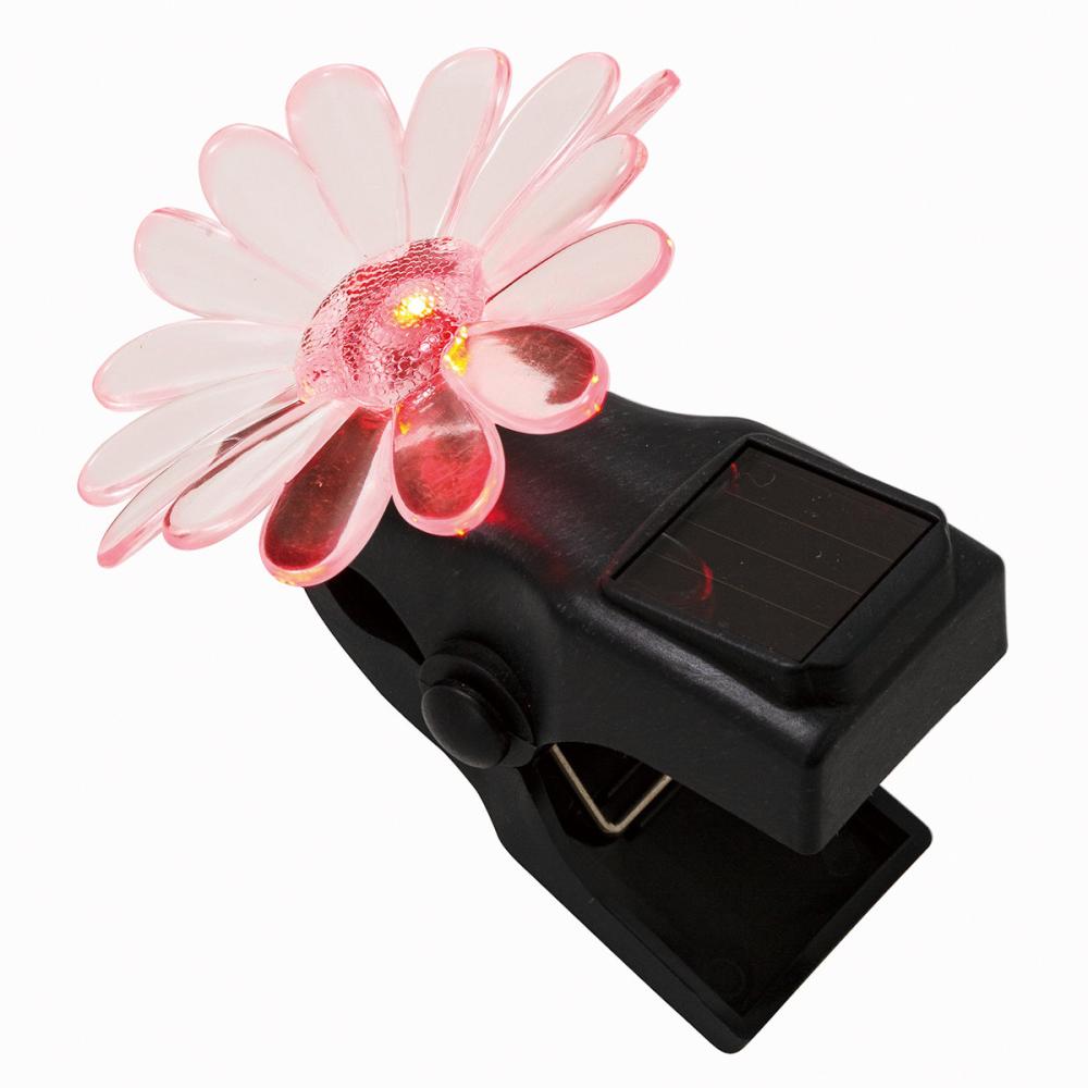 ソーラーデコレーションクリップライト　フラワー