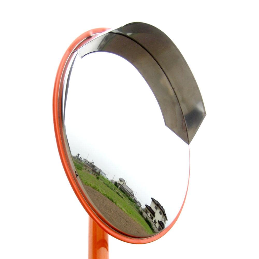 ステンレスカーブミラー　直径５００ｍｍ　ポール固定式（４８．６ｍｍ対応）