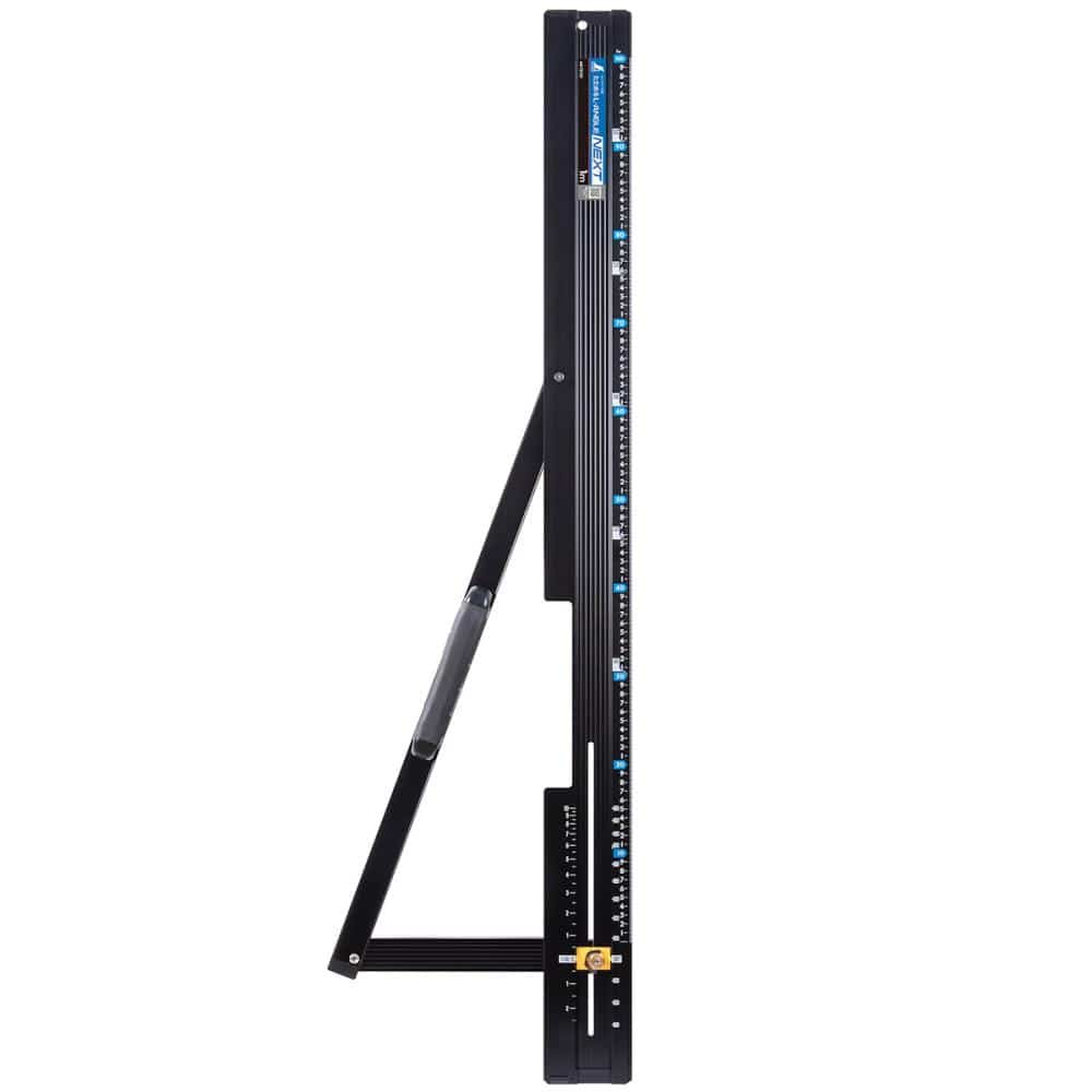 シンワ測定　丸ノコガイド定規　たためるエルアングル　Ｎｅｘｔ　１ｍ　角度切断機能付　７３１２３