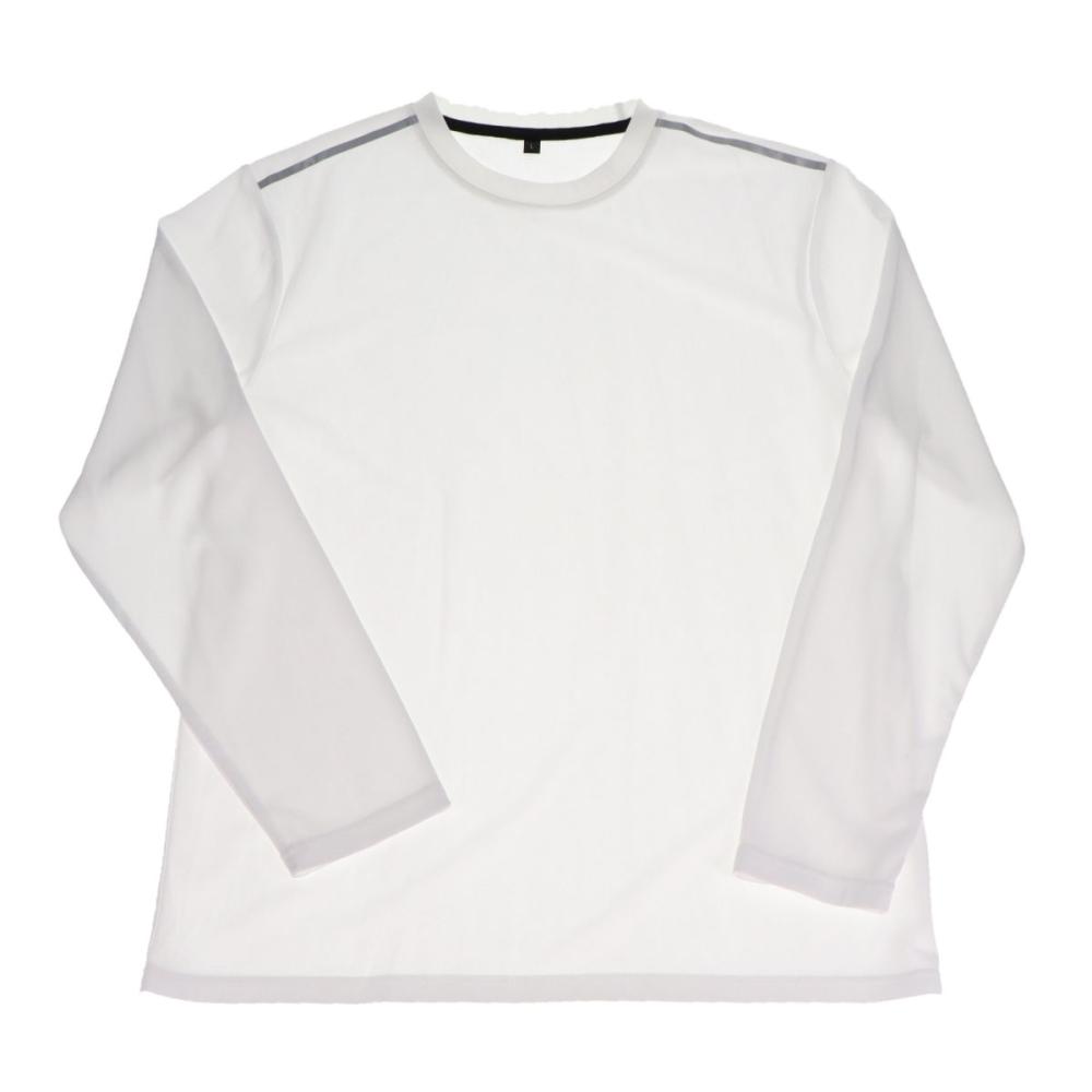 ドライメッシュＴシャツ長袖　ホワイト　３Ｌ　Ｋ２３
