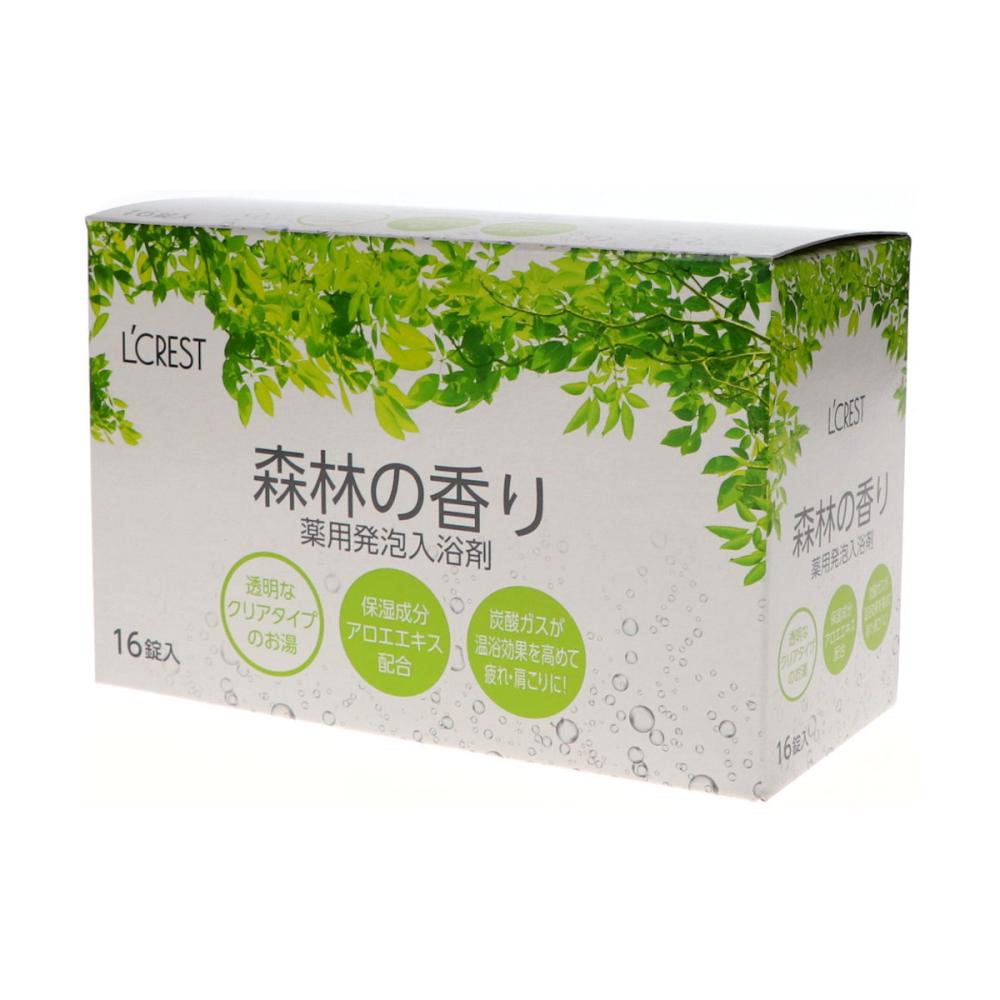 Ｌ’ＣＲＥＳＴ（ルクレスト）　薬用発泡入浴剤　森林　１６錠
