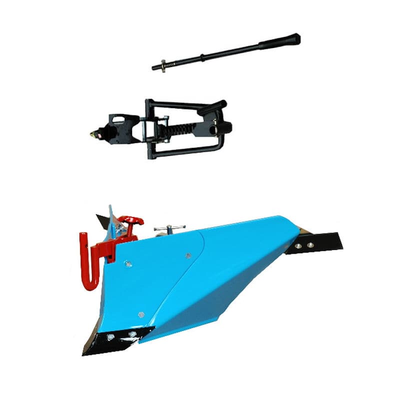 クボタ　ミニ耕うん機「菜」ＦＴＲ３５００用　ブルー溝浚器Ｌ（ヒッチ付）