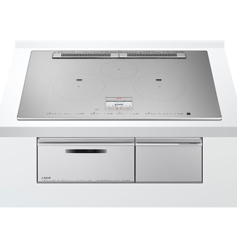 日立　ＩＨクッキングヒーター　鉄・ステンレス対応　トリプルＩＨ　７５ｃｍ幅　プレミアムシルバートップ　ＨＴ－Ｎ１００ＳＴＷＦ－Ｓ