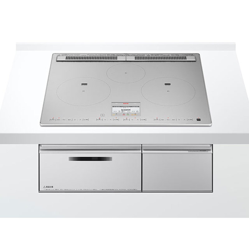 日立　ＩＨクッキングヒーター　鉄・ステンレス対応　トリプルＩＨ　６０ｃｍ幅　プレミアムシルバートップ　ＨＴ－Ｎ１００ＳＴＦ－Ｓ