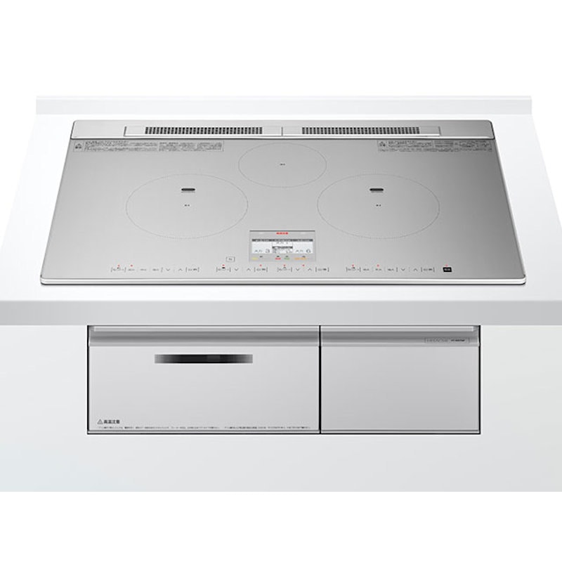 日立　ＩＨクッキングヒーター　鉄・ステンレス対応　トリプルＩＨ　７５ｃｍ幅　シルバートップ　ＨＴ－Ｎ９ＳＴＷＦ－Ｓ