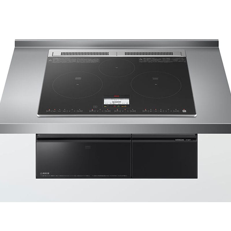 日立　ＩＨクッキングヒーター　鉄・ステンレス対応　トリプルＩＨ　６０ｃｍ幅　ブラックトップ　ＨＴ－Ｎ８ＫＴＦ－Ｋ