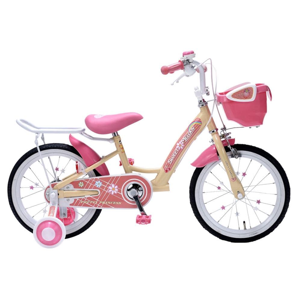 マイパラス　子供用自転車　１６インチ　補助輪付き　ＭＤ１２　アプリコット