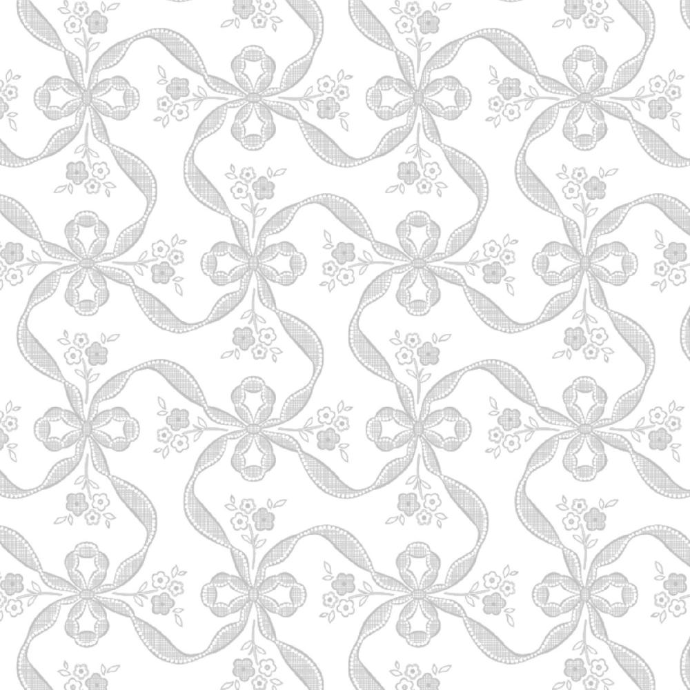 ササガワ　包装紙　１０枚ロール　フラールリボン銀　全判