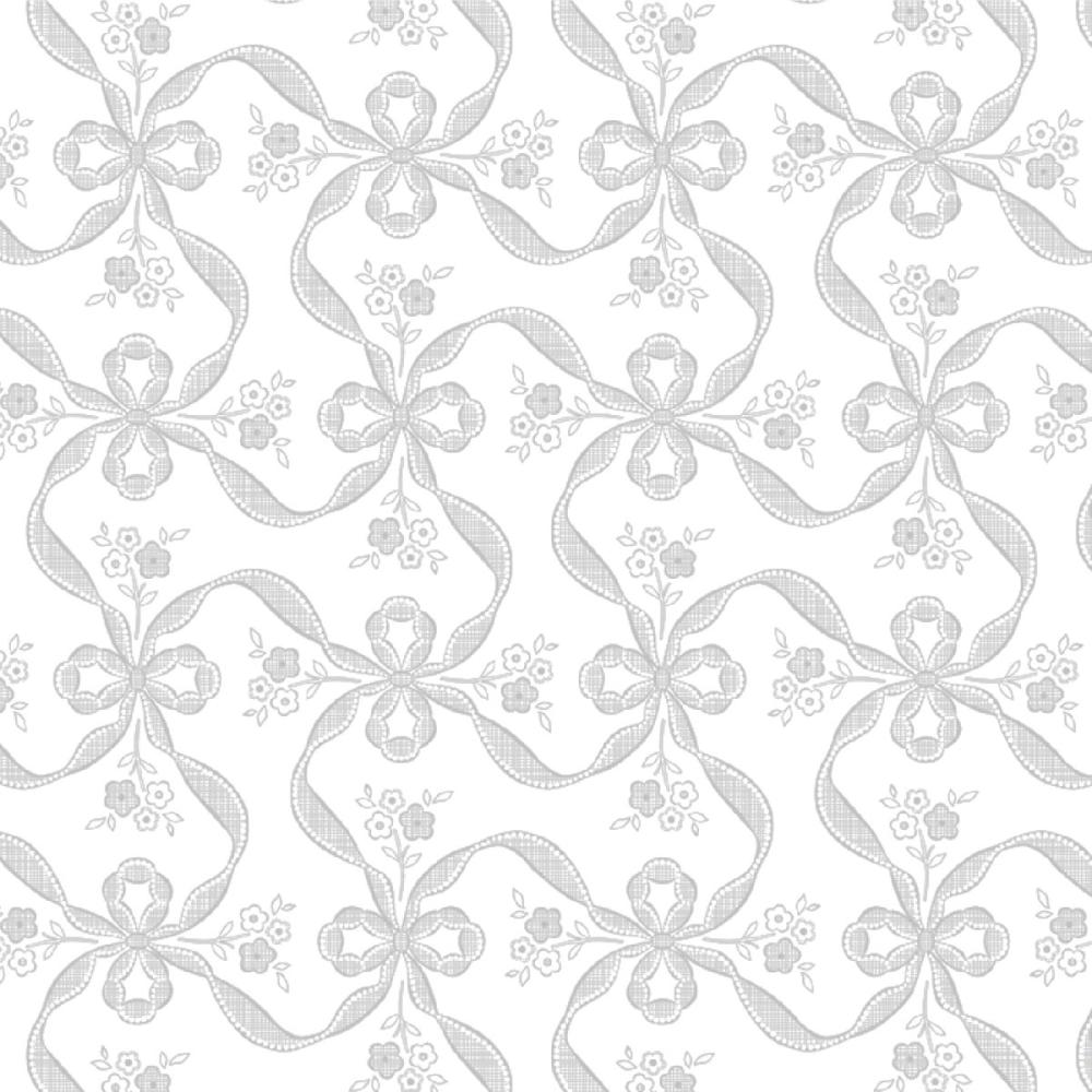 ササガワ　包装紙　１０枚ロール　フラールリボン銀　半才判