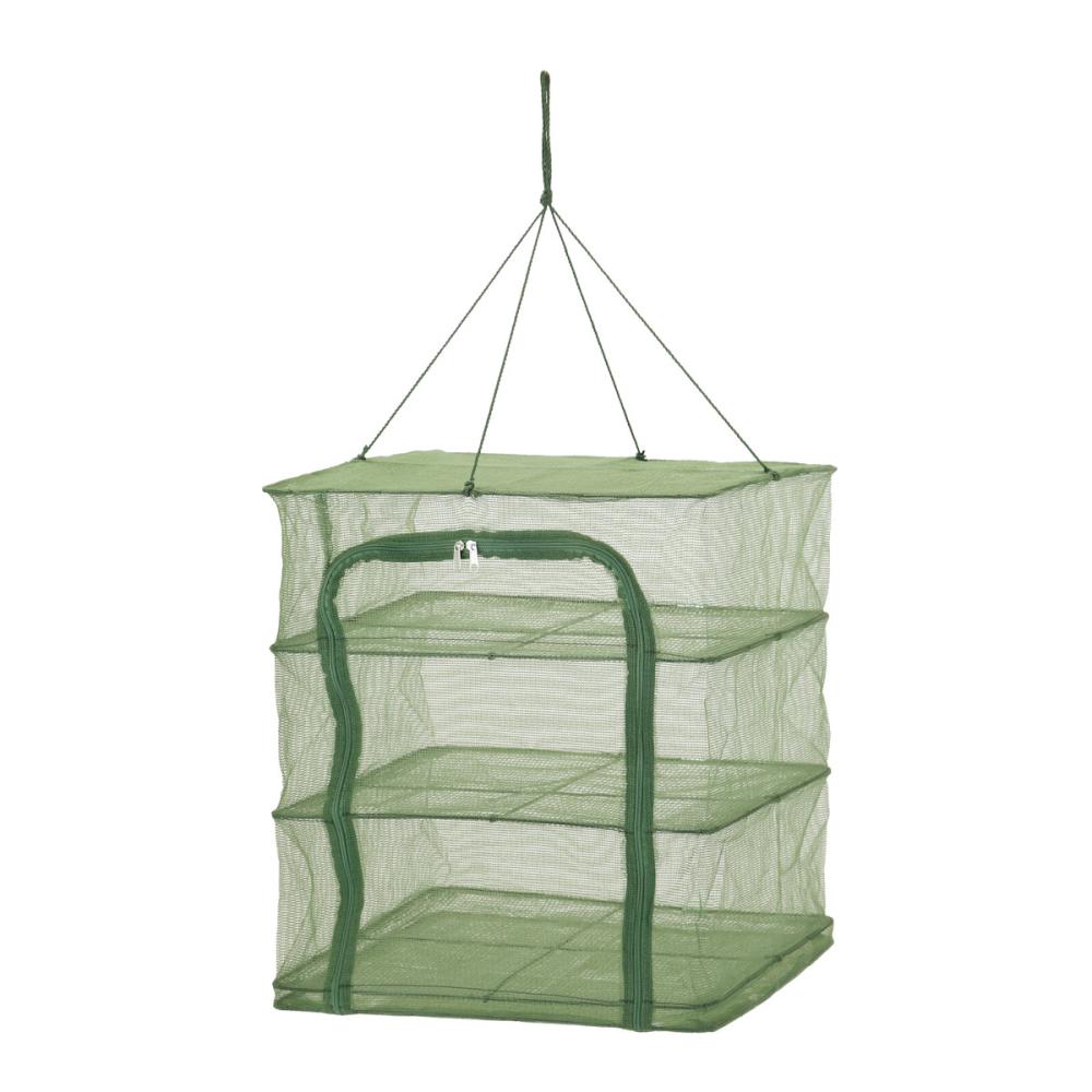 アテーナライフ　万能干しかご　カーキ　Ｌ