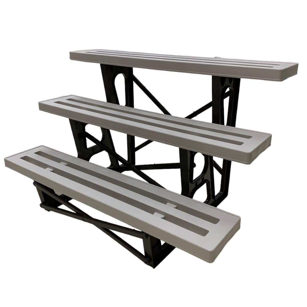 フラワースタンド　３段　９００ｍｍ　ブラウン＆ベージュ