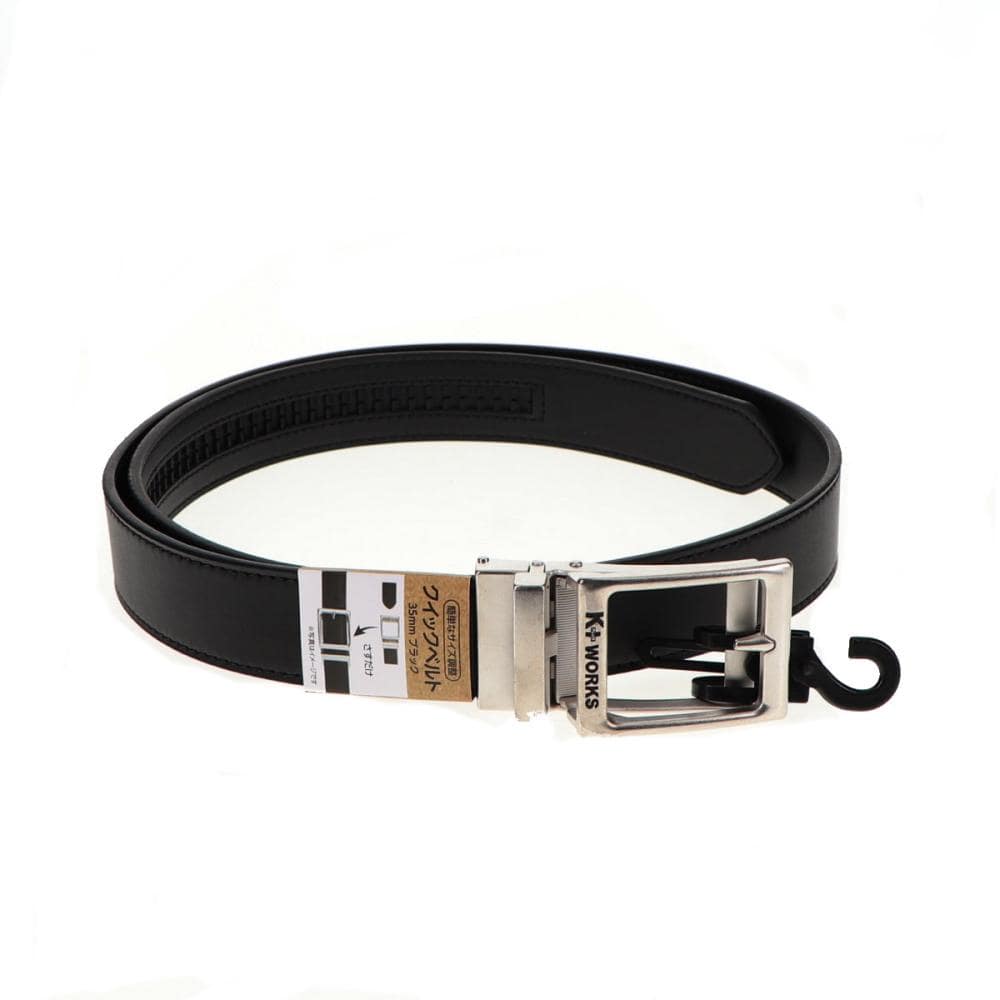 你的品牌名　クイックベルト　３５ｍｍ　ブラック
