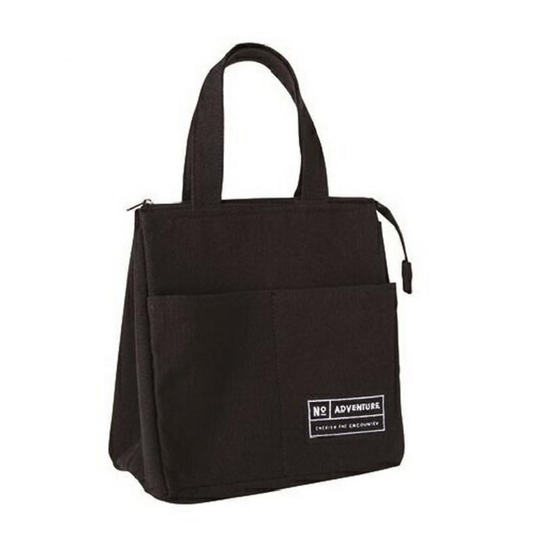 マグバッグ　保冷スクエアトート　ブラック