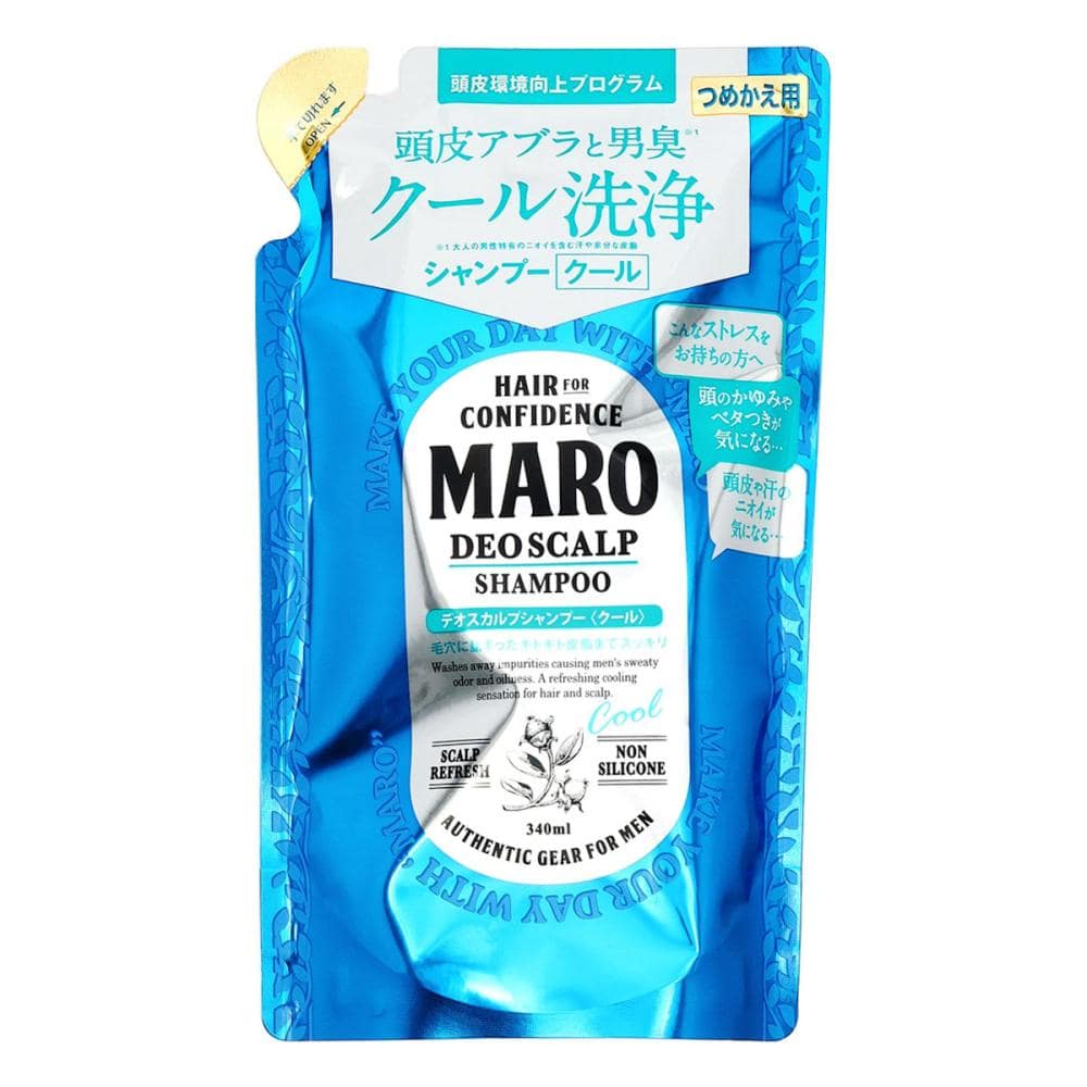 ネイチャーラボ　ＭＡＲＯ　デオスカルプシャンプー　クール　詰め替え用　３４０ｍＬ