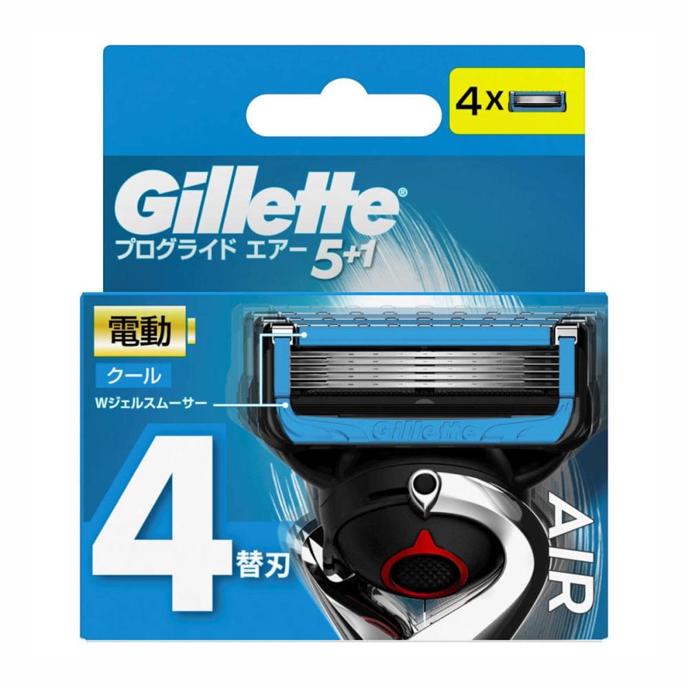 Ｐ＆Ｇ　プログライドエアー　電動ホルダーカミソリ　替刃４個入り