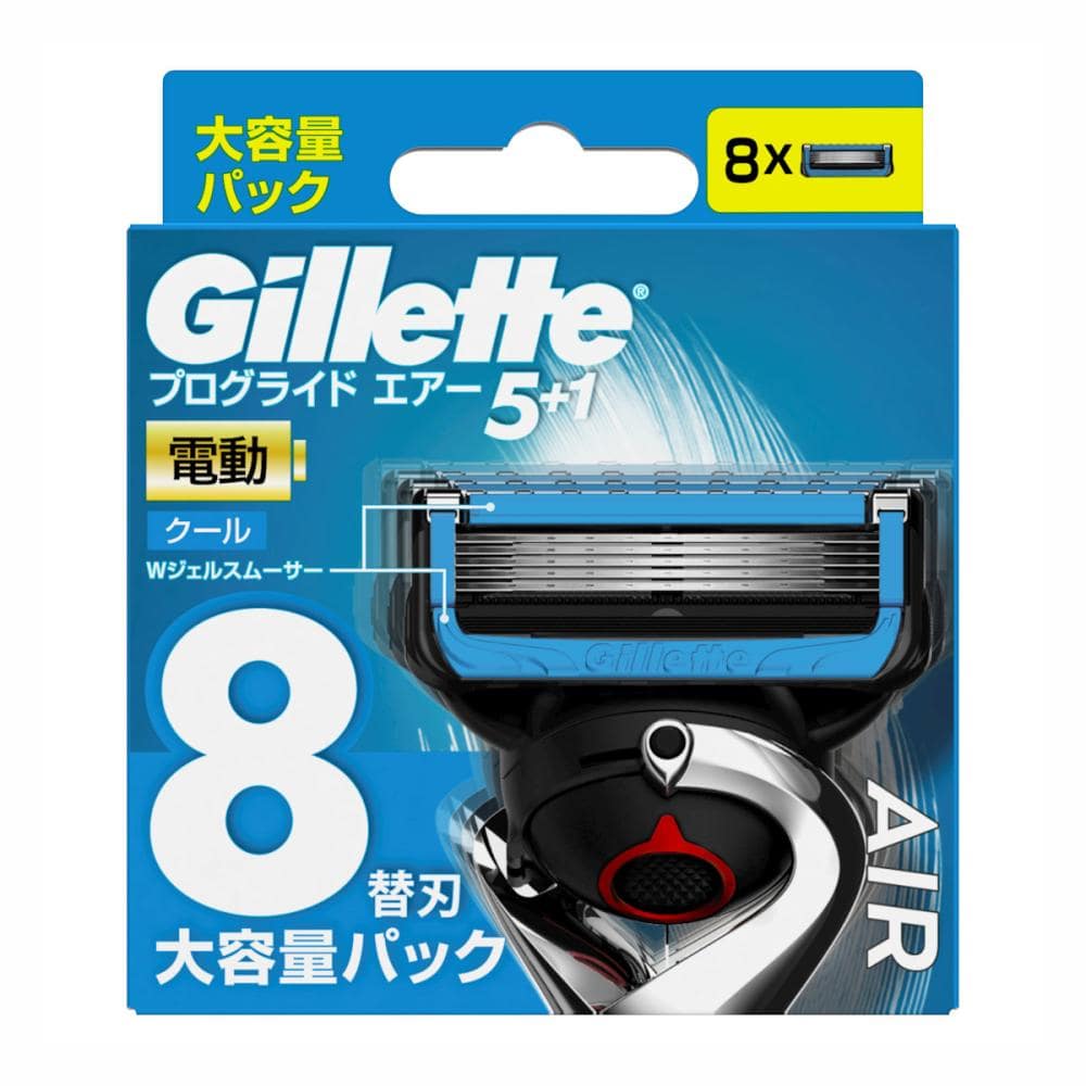 Ｐ＆Ｇ　プログライドエアー　電動ホルダーカミソリ　替刃８個入り
