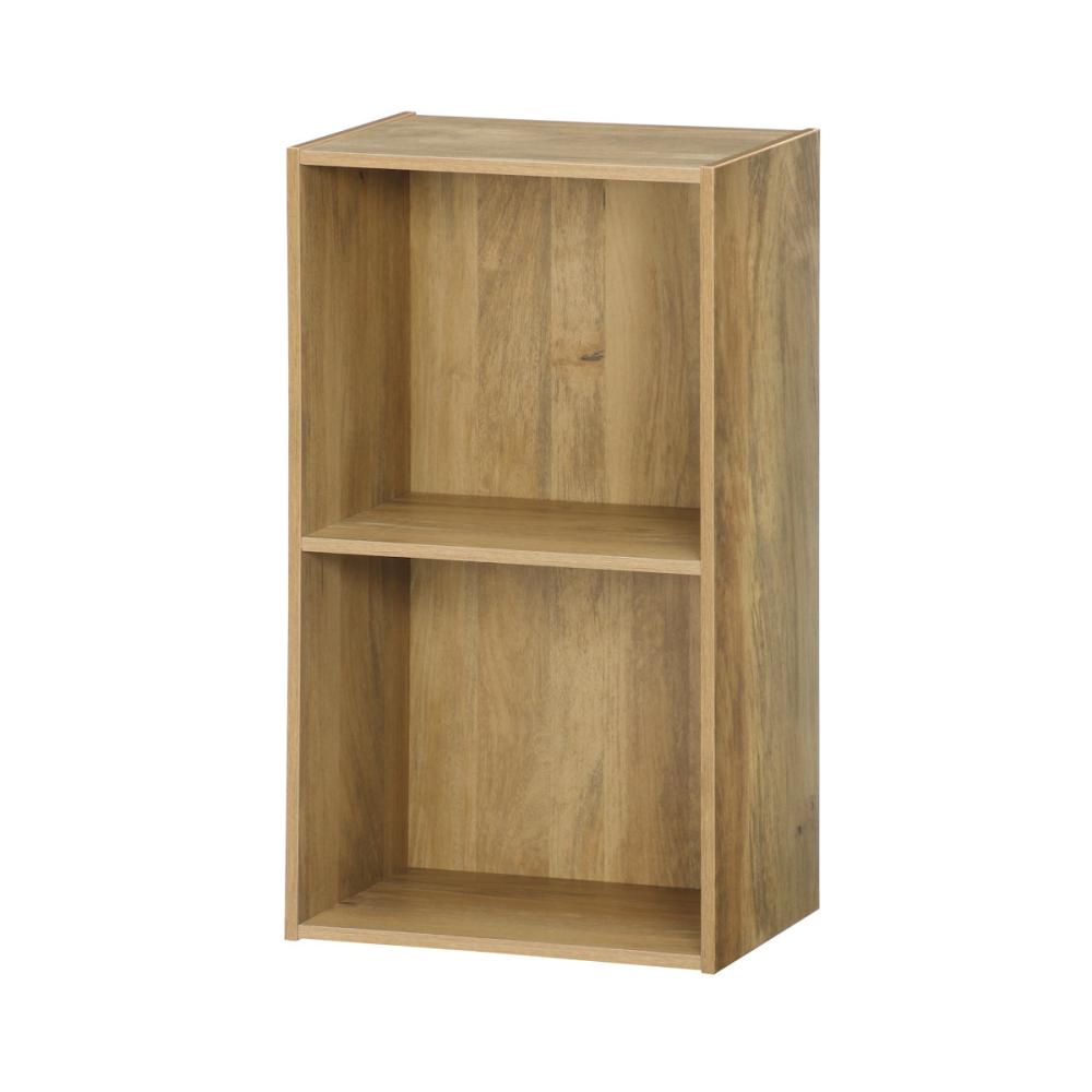 工具がいらない簡単組立　Ａ４カラーボックス　２段　ナチュラル