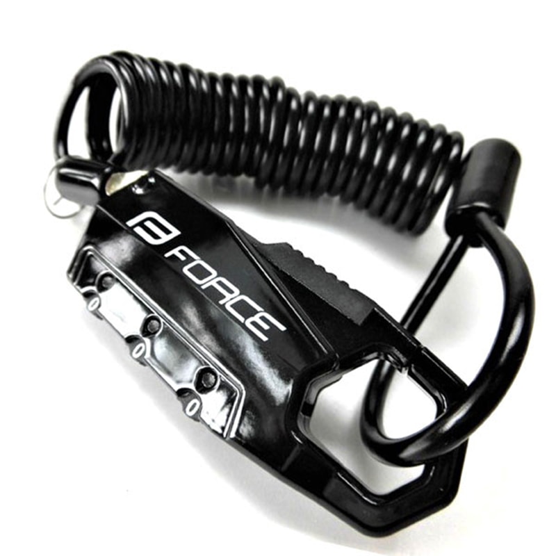 ＦＯＲＣＥ（フォース）　ミニロックコイルワイヤー　１８０ｃｍ　ブラック　８００２４