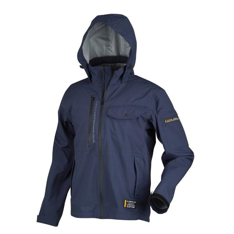 カジメイク　６１００　３レイヤー全天候型ジャケット　ネイビー　Ｍ