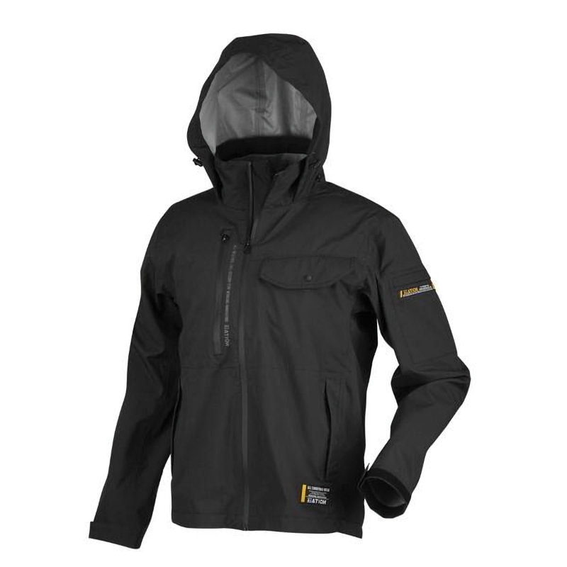 カジメイク　６１００　３レイヤー全天候型ジャケット　ブラック　Ｌ