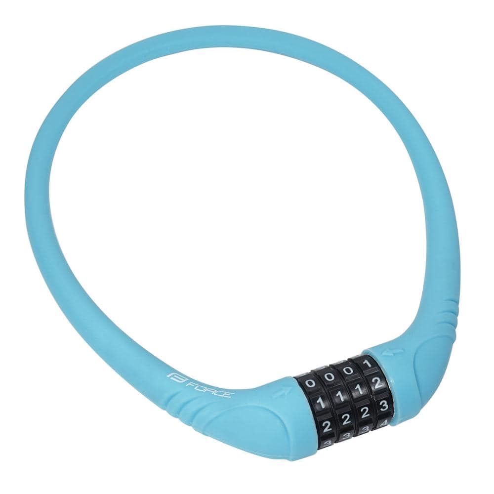 ＦＯＲＣＥ（フォース）　シリコンロック　６０ｃｍ　ダイヤル　ターコイズブルー　８０００７