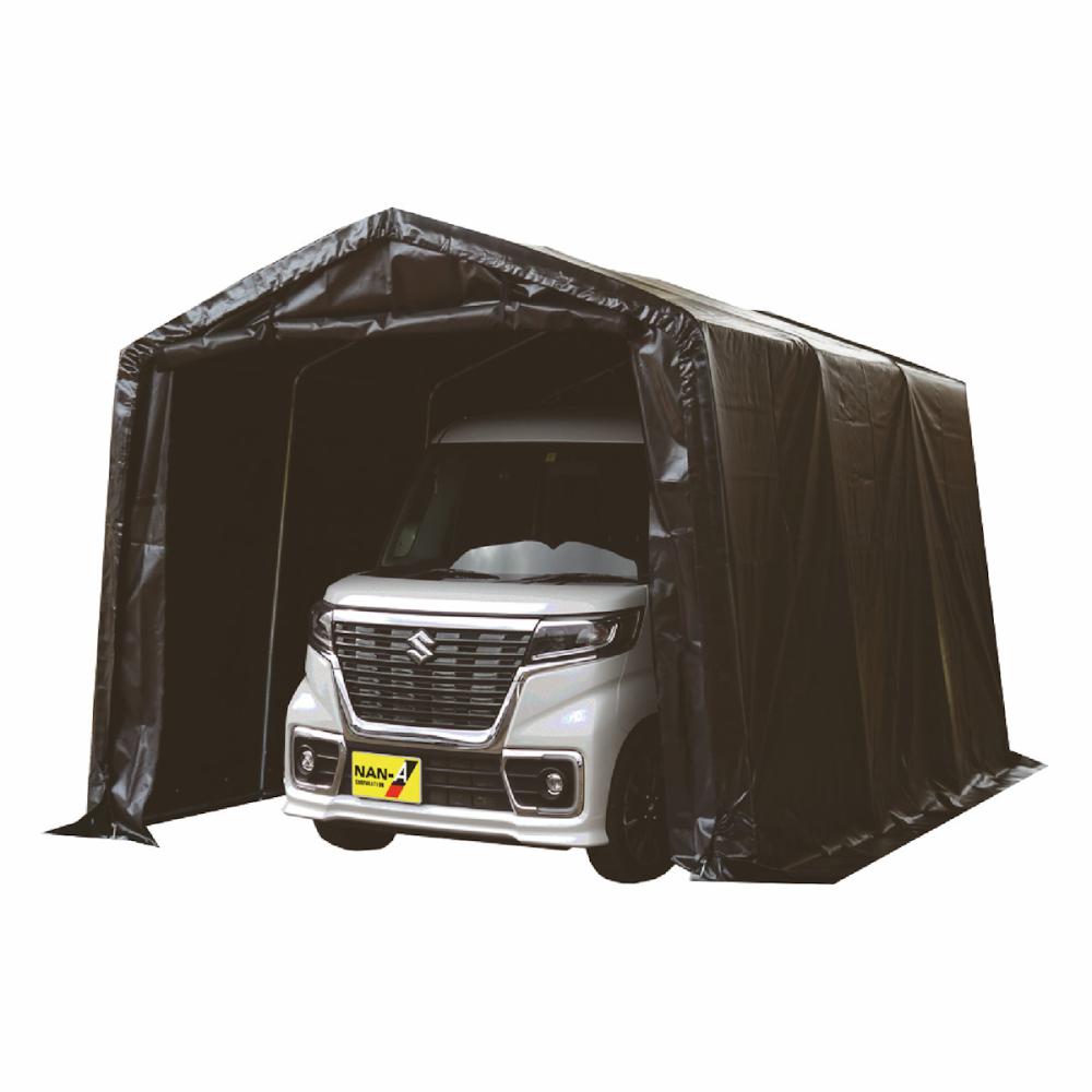 南栄工業　パイプ車庫　マルチストレージ　ブラック　３０４０Ｂ　ＢＫ