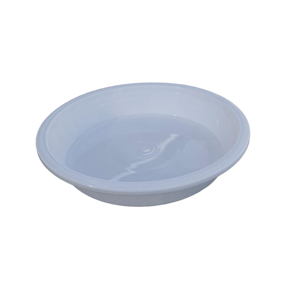 鉢皿　ホワイト　４号