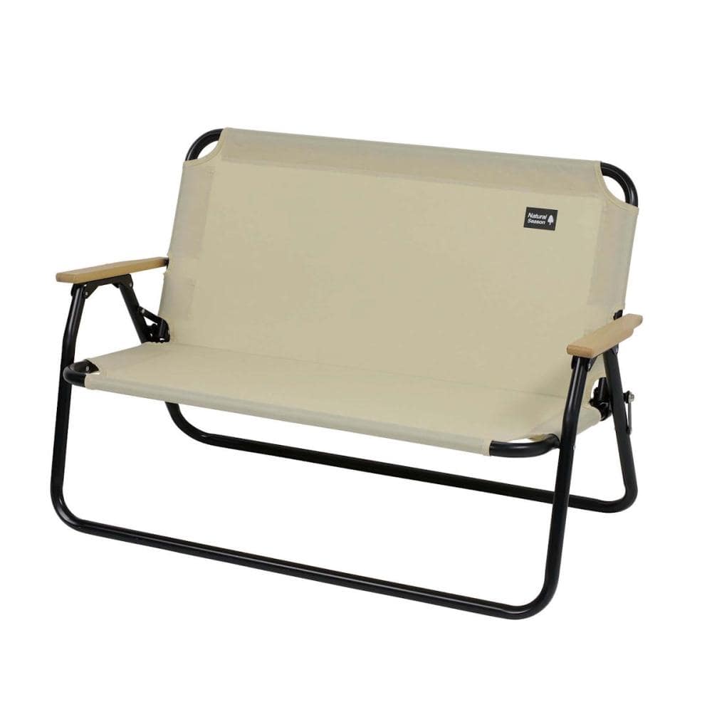 ナチュラルシーズン　軽らく　アルミ背付きローベンチ　ＫＵ－１１８３