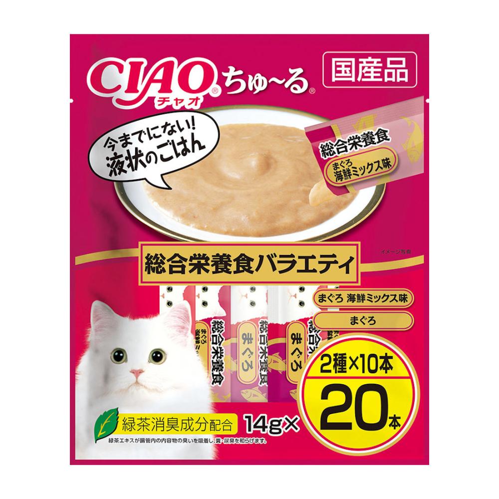 いなば　ＣＩＡＯ（チャオ）ちゅ～る　　総合栄養食バラエティ　１４ｇ×２０本入り