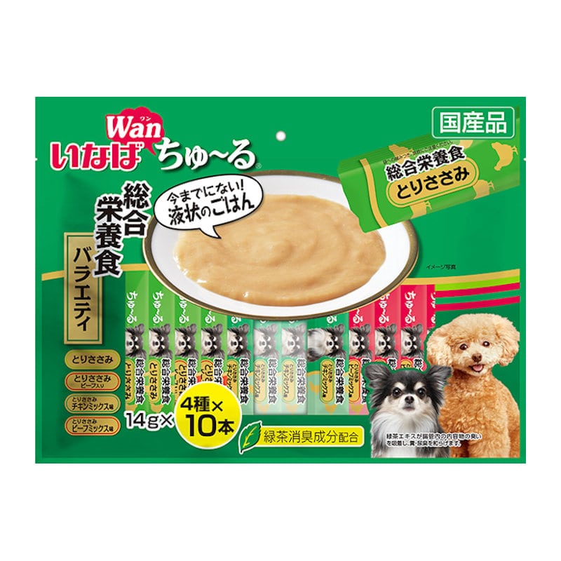 いなば　Ｗａｎちゅ～る　総合栄養食バラエティ　１４ｇ×４０本