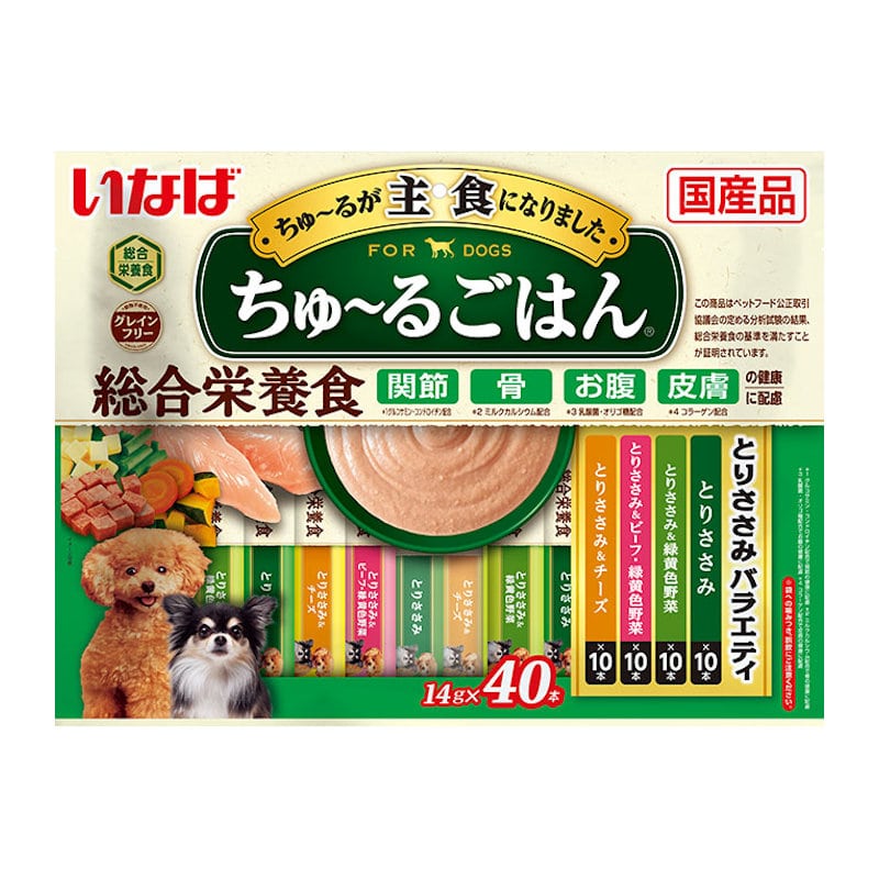 いなば　ちゅ～るごはん　とりささみバラエティ　１４ｇ×４０本入り