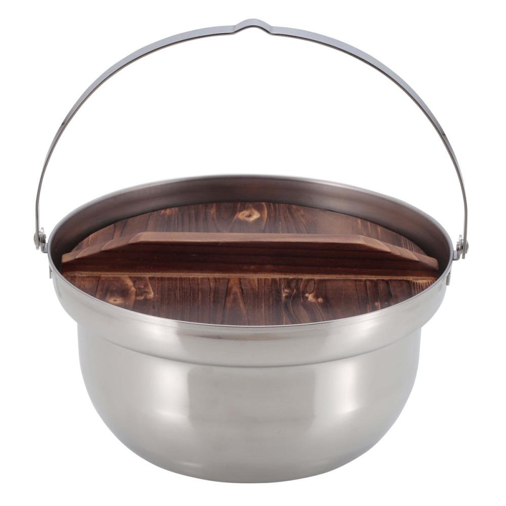 ＣＡＰＴＡＩＮ　ＳＴＡＧ（キャプテンスタッグ）　木蓋付きキャンプ焚火鍋　２２ｃｍ　ＵＨ－４１２５