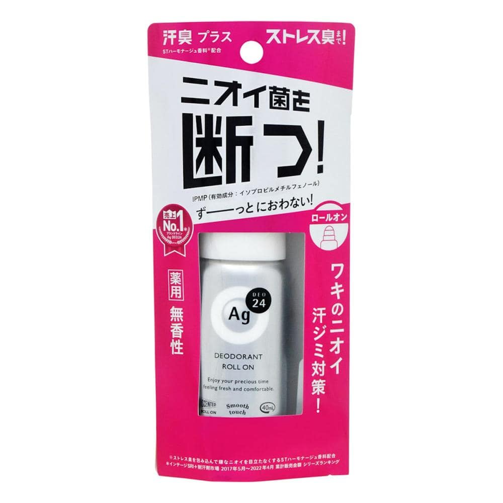 ファイントゥデイ　Ａｇエージーデオ２４　デオドラントロールオンＤＸ　無香性　４０ｍＬ