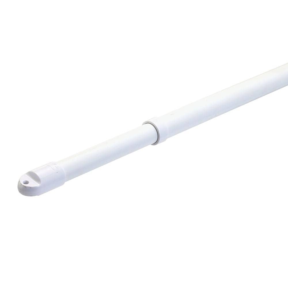 アテーナライフ　軽量アルミ伸縮物干し竿　ホワイト　１．６６～３ｍ