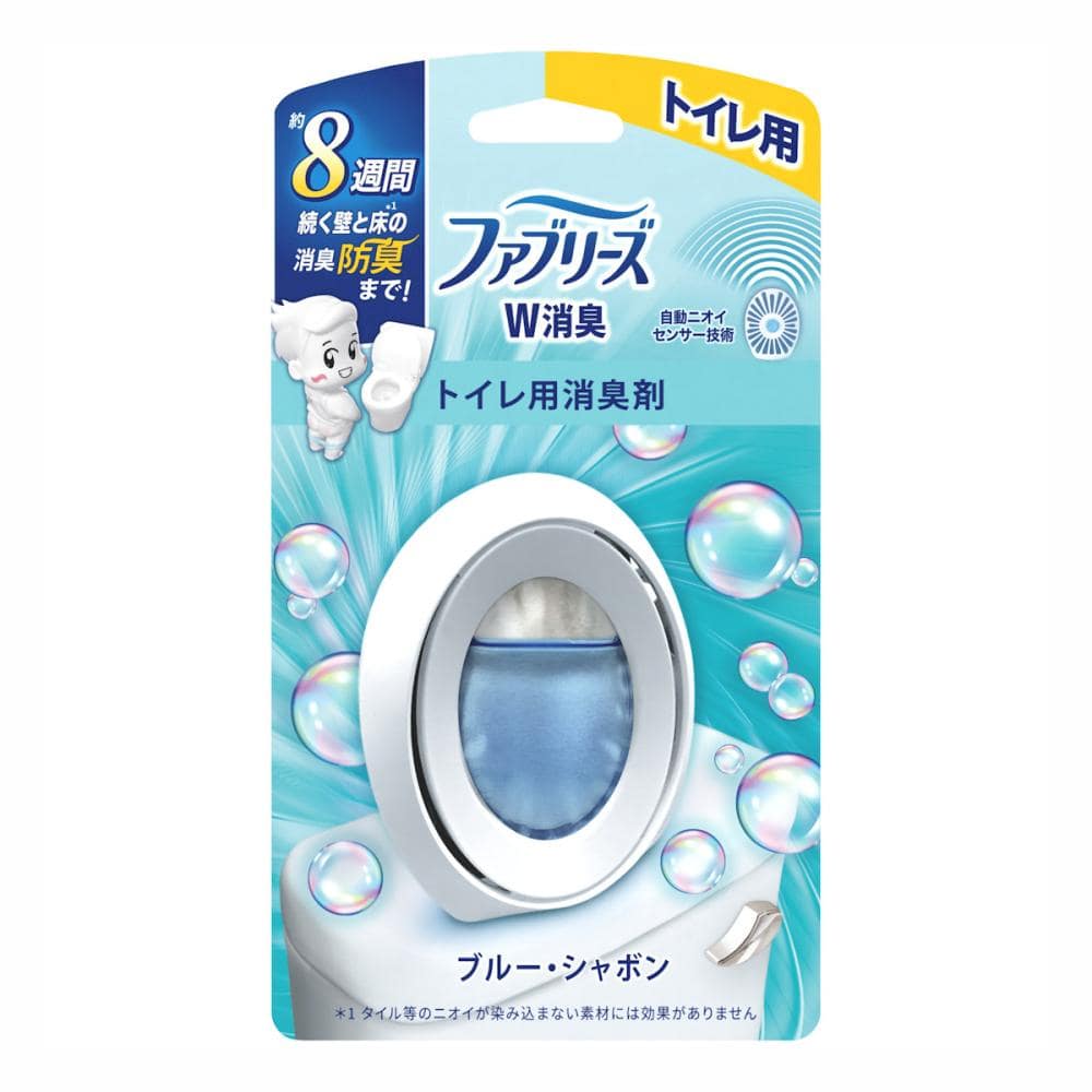 Ｐ＆Ｇ　ファブリーズ　消臭芳香剤　Ｗ消臭　トイレ用　ブルー・シャボン　６．３ｍＬ